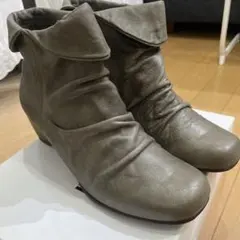 MODE KAORI 34237 レザーブーツ レディース オリーブブラウン