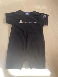 Champion 黒ロンパース 80サイズ
