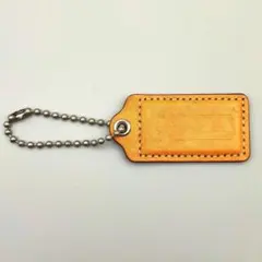 OLD COACH mini leather hangtag charm