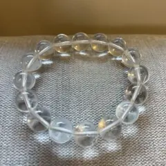 天然水晶ブレスレット クリアクォーツ シンプル 透明感