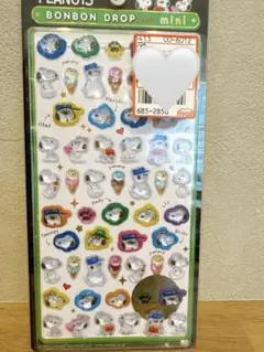 スヌーピー ボンボンドロップシールmini