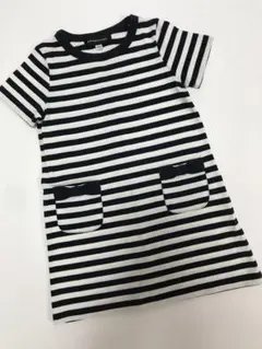 キッズ　女の子　ボーダーワンピース　110cm