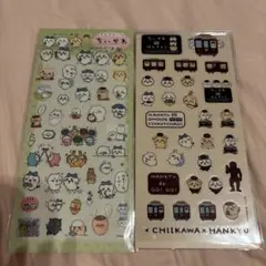 ちいかわ阪急 クリアシール ちいかわ ハチワレ うさぎ 2枚セット