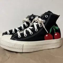CONVERSE コンバース ハイカットスニーカー チェリー柄 ブラック