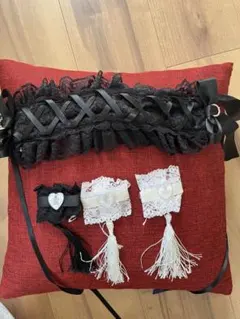 コスプレ用ヘッドドレスセット 黒白