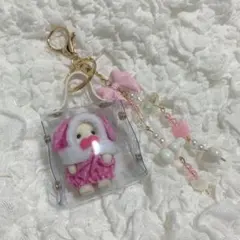 シルバニア赤ちゃん用持ち運びケース ビーズチャーム付き♡小物収納にも◎ 2