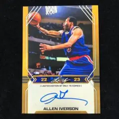 Allen Iverson アレン・アイバーソン Leaf Auto サイン