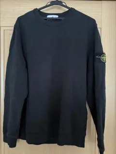 STONE ISLAND ブラック トレーナー