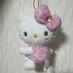ハローキティ ヒョウ柄ぬいぐるみ 約15cm