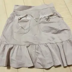 量産型 地雷 スカート フリル ピンク ベージュ