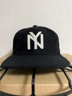 アメリカンニードル　NYロゴ刺繍 ベースボールキャップ 黒　ウール