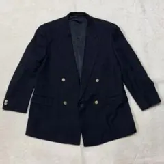 DAKS ダックス チェックブレザー ダブル 金ボタン ウール100% 日本製のサムネイル