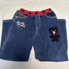 ダブルビー　裏起毛　デニム　110