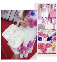 DaTuRa 花柄レースワンピース フラワーローズ 2点 DaTuRa 花柄レースワンピース フラワーローズ 2点 - メルカリ