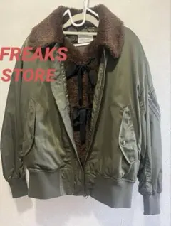 オリーブ色 MA-1ジャケット 2Way