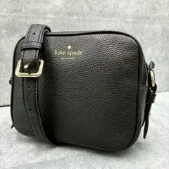 極美品 ケイトスペード カメラバッグ ショルダーバッグ クロスボディ レザー 黒