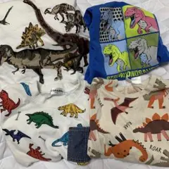 長袖tシャツ　恐竜柄　まとめ売り