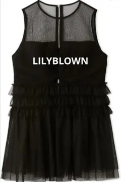 チュールギャザーぺプラムトップス