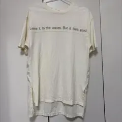 Purple&Yellow ロゴプリント Tシャツ