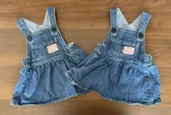 BREEZE デニムジャンパースカート 70 双子　まとめ売り