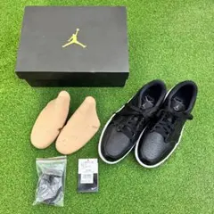 【新品】ナイキ エアジョーダン1LOW GOLF ブラック クロコダイル27cm