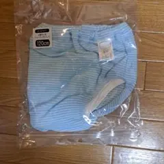男女兼用　トイレトレーニングパンツ➀　120cm　水色ボーダー