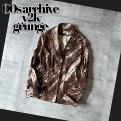 00s stretch blouson gimmick y2k 亜熱帯 退廃