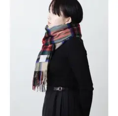 Jubilee Fabric カシミア ストール200×70チェック マフラー