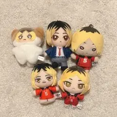 ハイキュー!! 孤爪研磨 ぬいぐるみ マスコット 5点セット バラ売り可