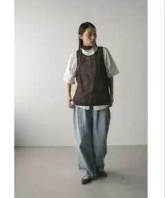 STYLEMIXER チョーカーニットタンク ブラウンのサムネイル