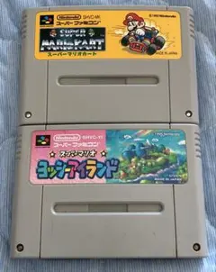 SFC スーパーファミコン スーパーマリオカートとヨッシーアイランドのセット