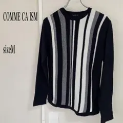 ☆COMME CA ISM ストライプニットセーター M