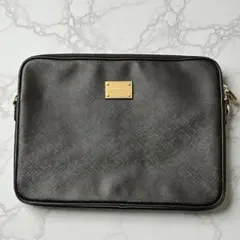美品✨マイケルコース　pcケース　ソフトケース　クラッチバッグ　ブラック黒