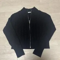 ジップアップセーター