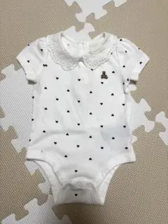 baby GAP ハート柄襟付きボディスーツ ロンパース　60cm