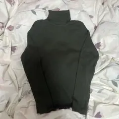 GU /ジーユー/タートルネック/L/長袖/ニット/グリーン/カーキ