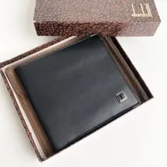ダンヒル dunhill メンズ 札入れ 折り財布 ブラック ロゴ レザー