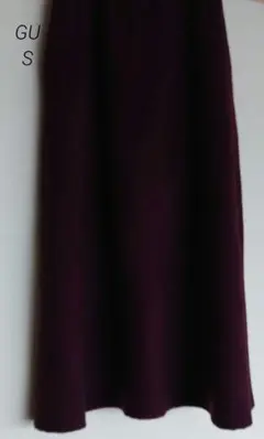 GU ワインレッド フレアスカート S