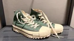 コンバース グリーン ハイカットスニーカー