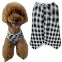 【新品】犬 猫 術後服 皮膚保護服 選べるサイズ 術後ウェア ブラック・ピンクのサムネイル
