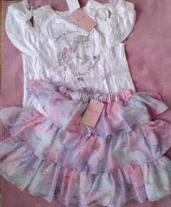 新品　未使用　メゾピアノ　トップス　キュロットパンツ　140 130