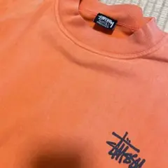 Old Stussy 80s 黒タグ ロンT 首リブ モックネック L