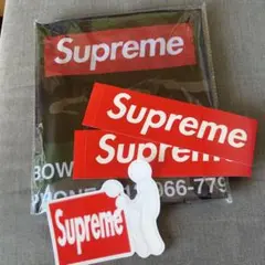 シュプリームsupremeステッカー 3枚　ランドリーバック　ノベルティ