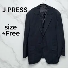 ジェイプレスJ PRESS ストライプ ビジネススーツ フリーサイズ