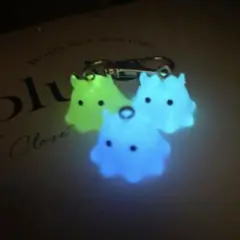 光る✩.*˚ミルキーカラーめんだこちゃん♡のキーホルダー♡3個set♡