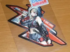 女戦士 日本刀 銀髪 黒 sick ステッカー B-SIDE LABEL