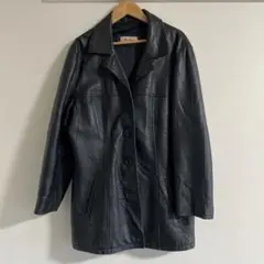 Burton 黒 レザーショートコート