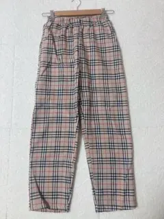 裏起毛チェックパンツ