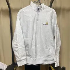 Carhartt グレー ハーフジップ トレーナー