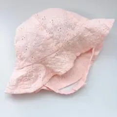 ZARA ザラ 子供用帽子 ハット ピンク 50cm あご紐付き